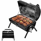MAISON HUIS Adjustable Portable Charcoal Grill