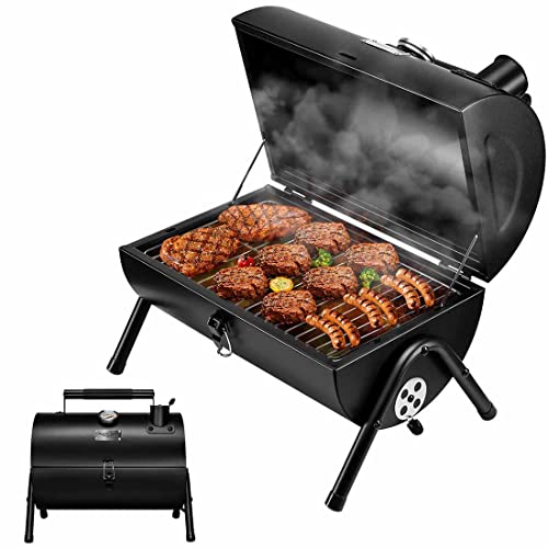MAISON HUIS Adjustable Portable Charcoal Grill