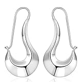 NYKKOLA Beautiful Elegant Jewelry 925 Silver Unique Simple Dangle Earrings