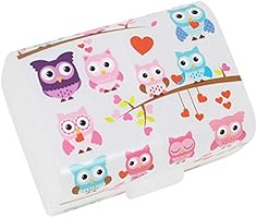 com-four® Brotdose für unterwegs mit verschiedenen Motiven - Lunch-Box für Kinder mit Trennwänden