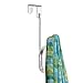 iDesign York Lyra Over the Door Organizer Hooks for Coats, Hats, Robes, Towels - Dual Hook, Chrome