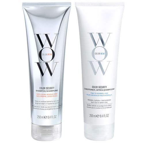 COLOR WOW Dream Clean Duo - 100% clean, sulfate-free COLOR SECURITY SHAMPOO and weightless COLOR SECURITY CONDITIONER| Achieve Super Glossy, Hydrated Hair