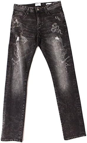 William Rast Mens 31X32 Slim Fot Ripped Denim Jeans Black 31