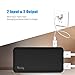 Power Bank 10000mah,TONV Portable External Cell Phone Li-Polymer Batterys 2 Input and 2 Output,USB C and Micro USB Compatible with iPhone X/ 8/7/ 6/ Plus/ 5/ SE, iPad, Samsung, and MP3 Player