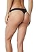 Boody Women's G String Thong Underwear - Seamless Thongs for Women, Sexy Panties for Women - Low Rise Womens Thongs with Ribbed Waistband, Soft Bamboo Viscose for All-Day Comfort - Black, Large