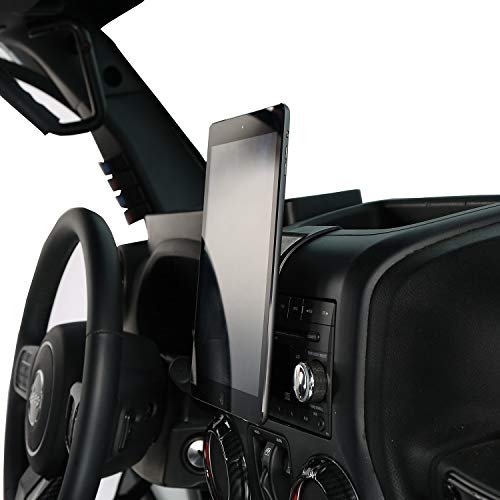 u-Box 7"-10" Tablet IPAD Center Console Dash Mount Bracket Holder for Jeep JK Wrangler 2011-2018