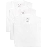 Brooks Brothers Men's 3 Pack Combed Cotton V-Neck Short Sleeve Tee Undershirt Shirt Pack White