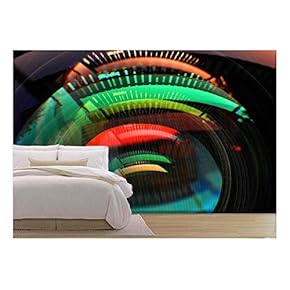 Colorful Lens Reflection Coating - Removable Wall Mural | Self-Adhesive Large Wallpaper - 66x96 inches