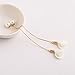 ERAWAN Women Fashion Gold Silver Plated Crystal Flower Drop Dangle Long Chain Earrings EW sakcharn (White)