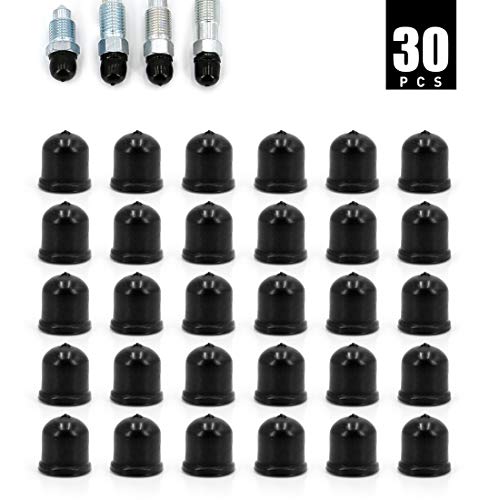 UTSAUTO Brake Bleeder Screw Caps Grease Dust Cover Brake Bleed Nipple