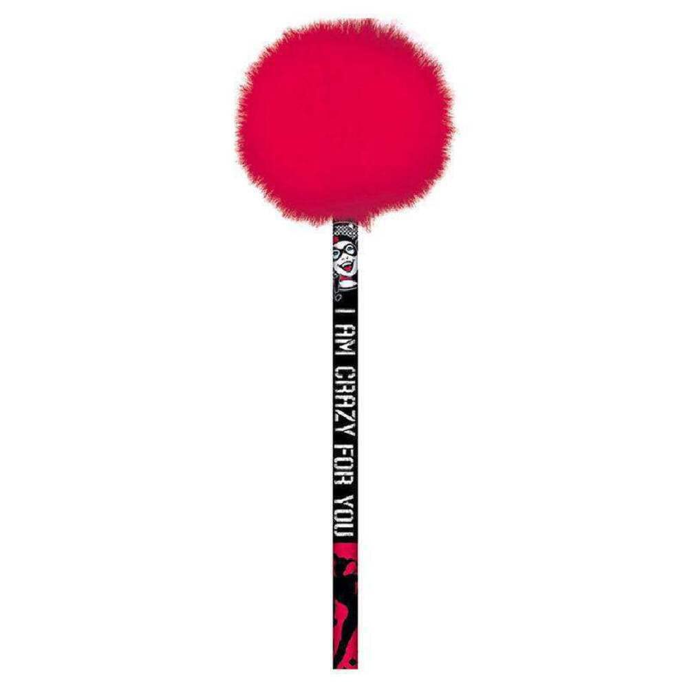 DC Comics Harley Quinn (I Am Crazy For You) Retro Pom Pom Pencil