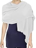 Simplicity Women's Lightweight Fringe Modal Cashmere Large Scarf Wrap