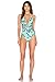Topwigy Women's Light Green Beachwear Sexy Bikini Swimsuit with Leaf Printing Padded Push up Bathing Suit Monokini