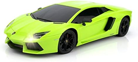 Qun Feng Rc Car 1:18 Lamborghini Aventador Radio Remote Control Cars Electric Car Sport Racing Hobby Toy Car Grade Licensed Model Vehicle For Kids Boys And Girls Best Gift (Green)