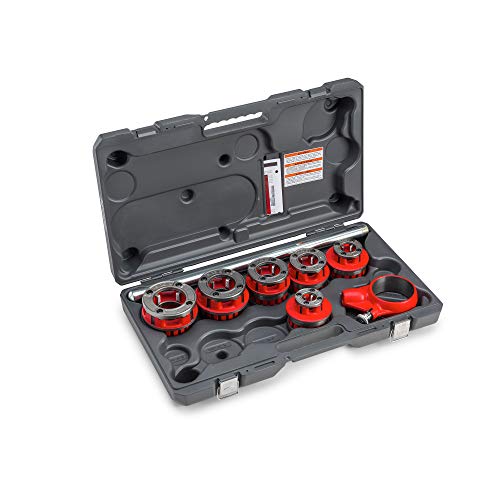 RIDGID 36475 Exposed Ratchet Threader Set, Model 12-R Ratcheting Pipe