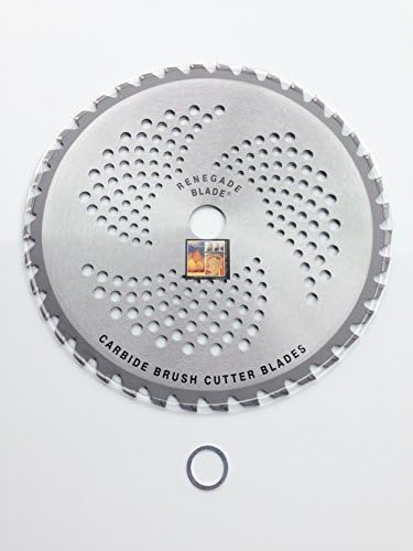 1 Blade 10"-40t - Brush & Brambles Specialty - RENEGADE BLADE® - Carbide Brush Cutter Weed Eater Blades - 1 Blade Pack - 254mm Diameter