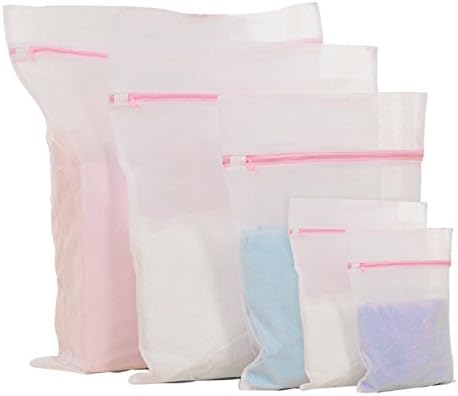 OROROW Wash Bags, Delicates Mesh Laundry Bags - 5 different sizes for Laundry,Blouse, Hosiery, Stocking, Underwear, Bra and Lingerie, Travel Laundry Bag