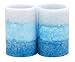 Kiera Grace 2 by 3-Inch Tri-Layer LED Pillar Candles, Mini, Seaside Fragrance, Set of 2