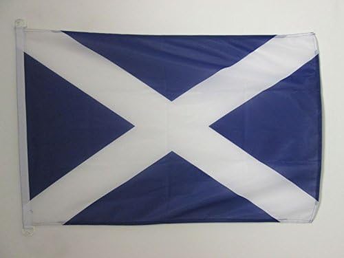AZ FLAG, Scotland Nautical Flag, 18'' x 12'', For Outdoor and Boat, Scottish Banner Knitted Polyester with Two Plastic Rings