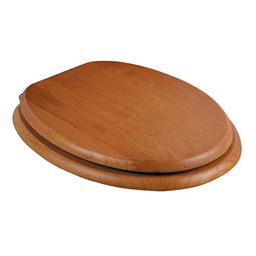 Buy Renovator's Supply Golden Oak Elongated Toilet Seat Solid Wood With