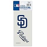 San Diego Padres Set of 2 Die Cut Decals