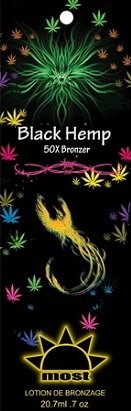 Lot of 5 Black Hemp Bronzer Tanning Lotion Packets