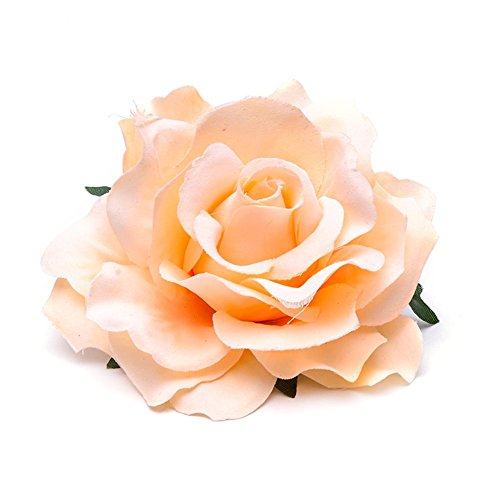 Yamalans 1Pc Women Rose Hair Clip Hairpin Corsage Brooch Pin Wedding Party Stage Decors