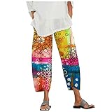 RIZI 2021 Flowy Pants for Women Linen Cotton