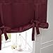 Best Home Fashion Premium Thermal Insulated Blackout Tie-Up Window Shade - Rod Pocket - Burgundy - 42