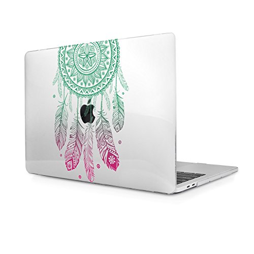 Batianda Fashion Color Crystal Clear Hard Shell Laptop Case for 2018 New MacBook Air 13 inch [Model:A1932 with Touch ID] with Gradient Keyboard Cover Dream Catcher Design - Thumbnail 3