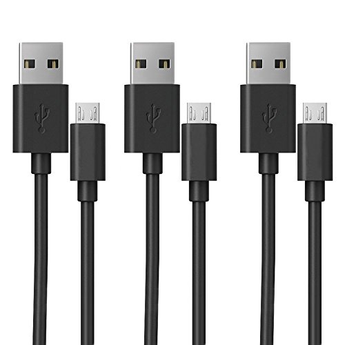 3Pack 10FT Extra Long Micro USB Cable,Easylife High Speed USB A Male to Micro B Data Sync and Charging Cord Universal Best Gift for Android,Samsung,LG,Huawei,Nexus,Motorola,Tablet,PS4,Headphone,Camera