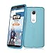 Orzly Nexus 6 Case, FlexiSlim Case for Nexus 6 (2014 Model Google Nexus 6 Smartphone by Motorola) - Super Slim (0.5mm) Protective Phone Cover in Semi Transparent Blue