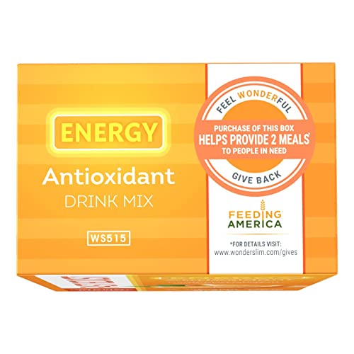 WonderSlim FAST BOOST Energy Drink Mix, Orange With Green Tea