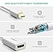 UGREEN Mini DisplayPort to HDMI Adapter Mini DP Male to HDMI Female Thunderbolt 2.0 to HDMI Adapter Suitable for Apple MacBook Pro MacBook Air Microsoft Surface Pro 4 Pro 3 Google Chromebook White