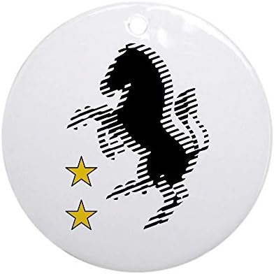QgjayjqQ Juventus Ornament (Round) Personalized ceramic Holiday Christmas Tree Ornaments Ideas 2019