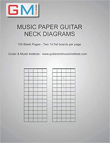 Amazon.com: MUSIC PAPER GUITAR NECK DIAGRAMS: 100 Blank Pages ...