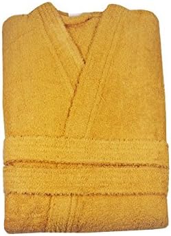 bademantel damen frottee gelb