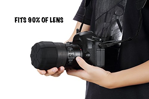 CAJISO Silicone Universal Lens Cap - Fits Most of DSLR Lenses,Protective Scratch Proof Cap, Waterproof,dustproof Lens Cover for 60-110mm Lenses, 2-Pack - Thumbnail 2
