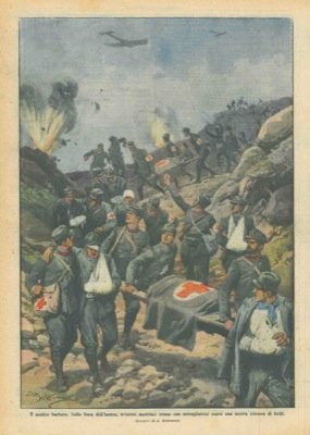 Gli austriaci fanno fuoco su una colonna di feriti italiani
