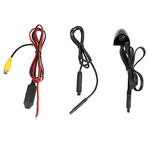 OBEST Car Blind Spot Side View Camera Kit Infrared LEDs Night Vision Without Guide Line Waterproof, Mirror/Non-Mirror Image Available with Switcher Cable (Black) - Thumbnail 5