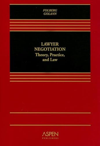 Download Lawyer Negotiation: Theory, Practice and Law PDF