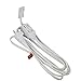Otimo 9 Ft 3-Outlet Power Extension Cord 16/2, White
