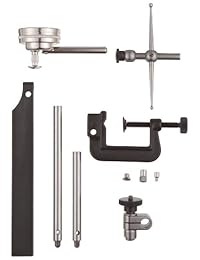 Starrett 196 Series universal Dial Indicador, espalda Plunger, pulgadas, Blanco, 1