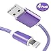 KidKer 4 Pack Lightning iPhone Charger Cables 3ft 3ft 6ft 10ft USB Chagring Certified Nylon Braided Cord Short for iPhone 7 Plus 6S 6 5 5S 5C SE iPad Pro Air Mini 2 3 4 iPod Touch (Purple ( 4 Pack ))