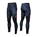 Anthem Athletics HELO-X Grappling Spats - MMA / BJJ Compression - Black Hex With Red - Large