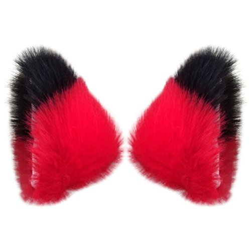 Song Cosplay Party Cat Fox Long Fur Ears Costume Hair Clip Halloween Orecchiette