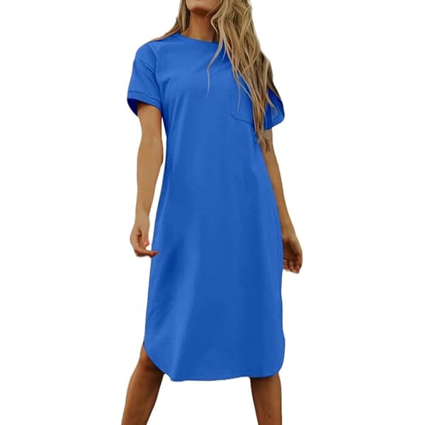 Amazon.com: Freelady Tshirt Dress,Freelady Cinched T Shirt Dress,Summer  Casual Short Sleeve Crew Neck Elastic Waist Mini T Shirt Dresses  (Black,X-Small) : Clothing, Shoes & Jewelry