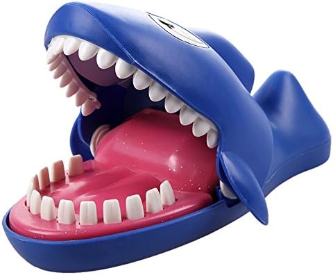 Shark Funny Toy Sound Snapping Family Challenge Game Kids Push Teeth Toy