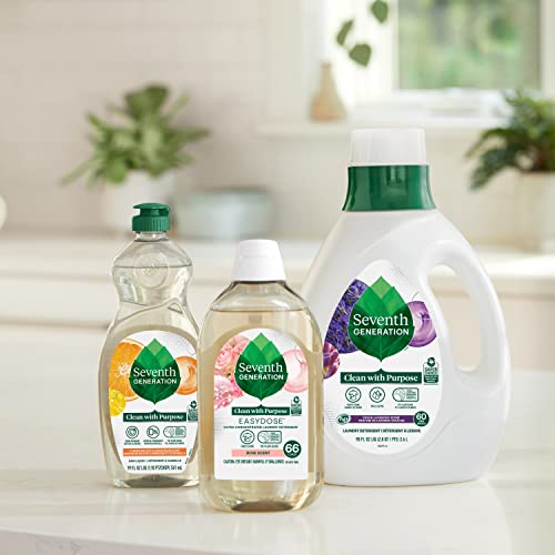 SEVENTH GENERATION DISH LIQUID SOAP CLEMENTINE ZEST LEMONGRASS DISHWASHING SOAP LIQUID SOAP 19 OZ
