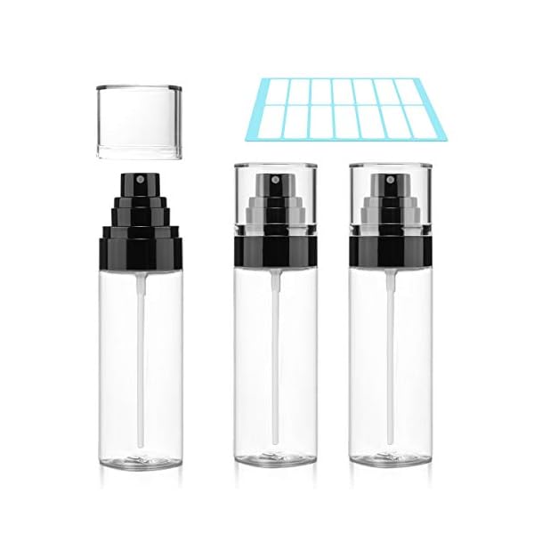 Spray Bottles,80ml Empty Fine Mist Plastic Travel Atomiser Bottle Set 3pcs